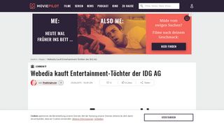 
                            13. In eigener Sache: Webedia kauft Entertainment-Töchter der IDG AG