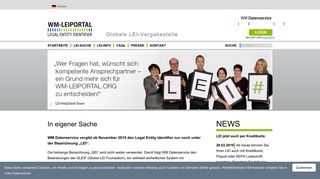 
                            5. In eigener Sache › WM-LEIPORTAL