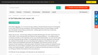 
                            4. In fünf Sekunden zum neuen Job - JobNinja GmbH - Pressemitteilung