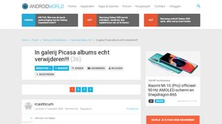 
                            7. In galerij Picasa albums echt verwijderen!!! | Samsung Galaxy S ...