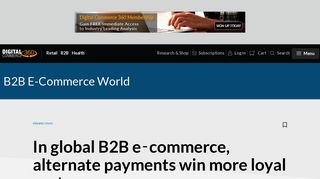 
                            6. In global B2B e-commerce, alternate payments win more loyal ...