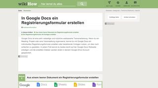 
                            4. In Google Docs ein Registrierungsformular erstellen – wikiHow