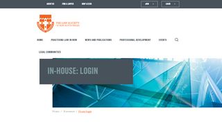 
                            13. In-house: Login | The Law Society of NSW