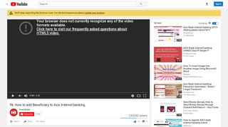 
                            9. IN- How to add Beneficiary to Axis Internet banking. - YouTube