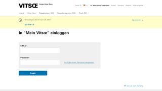 
                            1. In “Mein Vitsœ” einloggen | Vitsœ