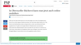 
                            7. In Obernzeller Bücherei kann man jetzt auch online ausleihen | PNP ...