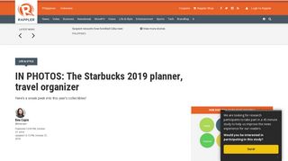 
                            10. IN PHOTOS: The Starbucks 2019 planner, travel organizer - Rappler
