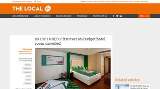 
                            5. IN PICTURES: First ever M-Budget hotel room unveiled - The Local