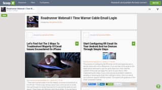 
                            6. in Roadrunner Webmail | Time Warner Cable Email Login - Scoop.it