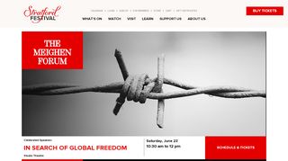 
                            10. In Search of Global Freedom | Stratford Festival