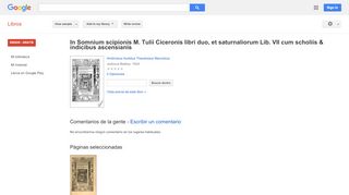 
                            12. In Somnium scipionis M. Tulii Ciceronis libri duo, et saturnaliorum ...