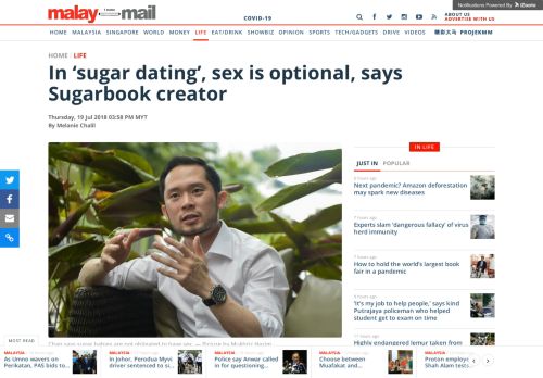 
                            13. In 'sugar dating', sex is optional, says Sugarbook creator | ...