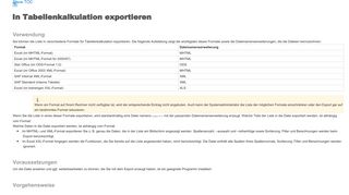 
                            2. In Tabellenkalkulation exportieren (SAP-Bibliothek - SAP List Viewer ...