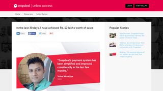 
                            4. In the last 30 days, I have achieved Rs. 42 lakhs ... - Sell on Snapdeal