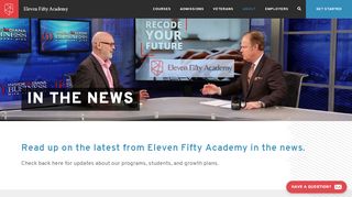 
                            6. In the News | Eleven Fifty Stories - Eleven Fifty Academy