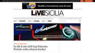 
                            12. In tilt il sito dell'Asp Palermo Portale sotto attacco hacker - Live Sicilia