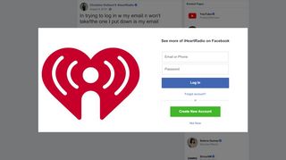 
                            13. In trying to log in w my email n won't... - Christine Holland | Facebook