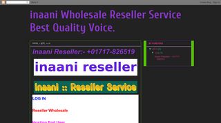 
                            7. inaani Wholesale Reseller Service Best Quality Voice.