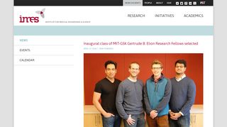 
                            13. Inaugural class of MIT-GSK Gertrude B. Elion Research Fellows ...