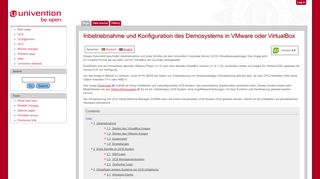 
                            1. Inbetriebnahme und Konfiguration des Demosystems in VMware ...