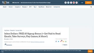 
                            5. Inbox Dollars: FREE $5 Signup Bonus (+ Get Paid to Read ...