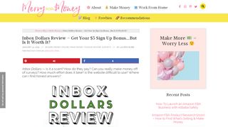 
                            5. Inbox Dollars Review - Get Your $5 Sign Up Bonus...But Is It Worth It ...