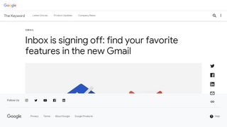 
                            7. Inbox is signing off: find your favorite features in the new Gmail