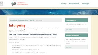 
                            4. Inburgering - Internationale diplomawaardering