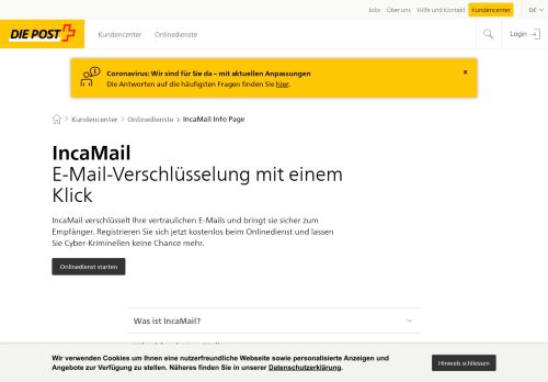 
                            2. IncaMail - Die Post