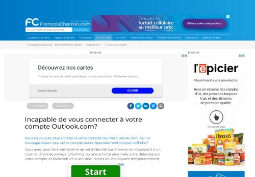 
                            13. Incapable de vous connecter à votre compte Outlook.com ...