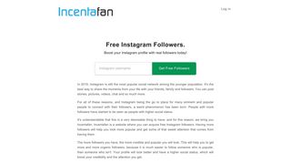 
                            11. Incentafan: Free Instagram Followers