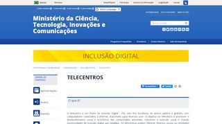 
                            6. Inclusão Digital - mctic