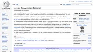 
                            11. Income Tax Appellate Tribunal - Wikipedia