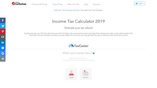 
                            11. Income Tax Calculator - Estimate Your Tax Refund | TurboTax® Official