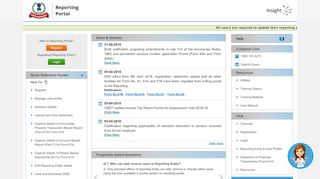 
                            6. Income Tax Department | Reporting Portal | Project Insight