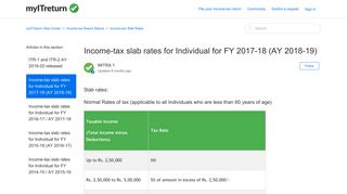 
                            10. Income-tax slab rates for Individual for FY 2017-18 (AY 2018-19 ...