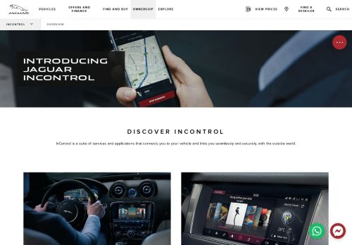 
                            11. InControl - Car Connectivity Application | Jaguar Singapore