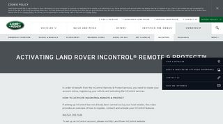 
                            6. InControl | Land Rover InControl® Remote & Protect
