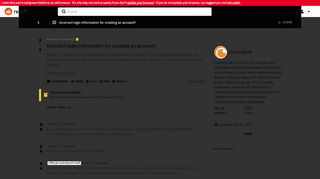 
                            1. incorrect login information for creating an account? : Crunchyroll ...