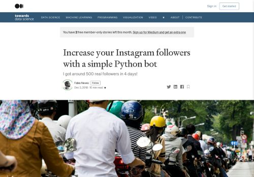 
                            13. Increase your Instagram followers with a simple Python bot