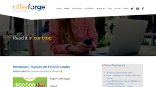 
                            11. Increased Payouts on HopOn Loans | OfferForge Affiliate Marketing #1 ...