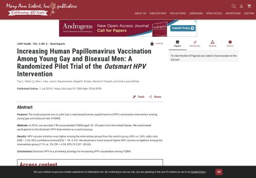 
                            11. Increasing Human Papillomavirus Vaccination Among Young Gay and ...