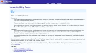 
                            7. IncrediMail Help Center: Email Account Settings Assistant - Username ...