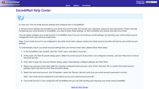 
                            5. IncrediMail Help Center: How can I find my email account settings and ...