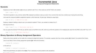 
                            10. Incremental Java