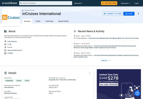 
                            13. inCruises International | Crunchbase