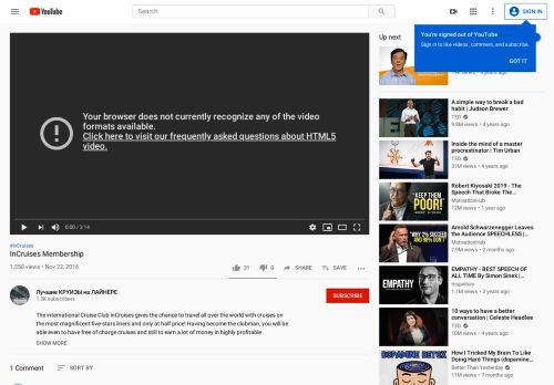 
                            10. InCruises Membership - YouTube