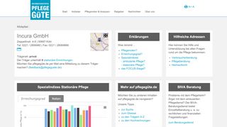 
                            7. Incura GmbH - Pflegegüte | Informationssystem Pflege