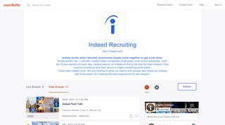 
                            9. Indeed Recruiting Events | Eventbrite