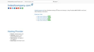 
                            12. Indesitcompany.com Error Analysis (By Tools) - Website Success Tools